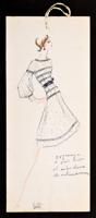 Karl Lagerfeld Fashion Drawing - Sold for $2,210 on 04-18-2019 (Lot 119).jpg